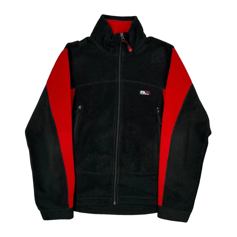 Ralph Lauren Fleece Jacket - Small Black Polyester