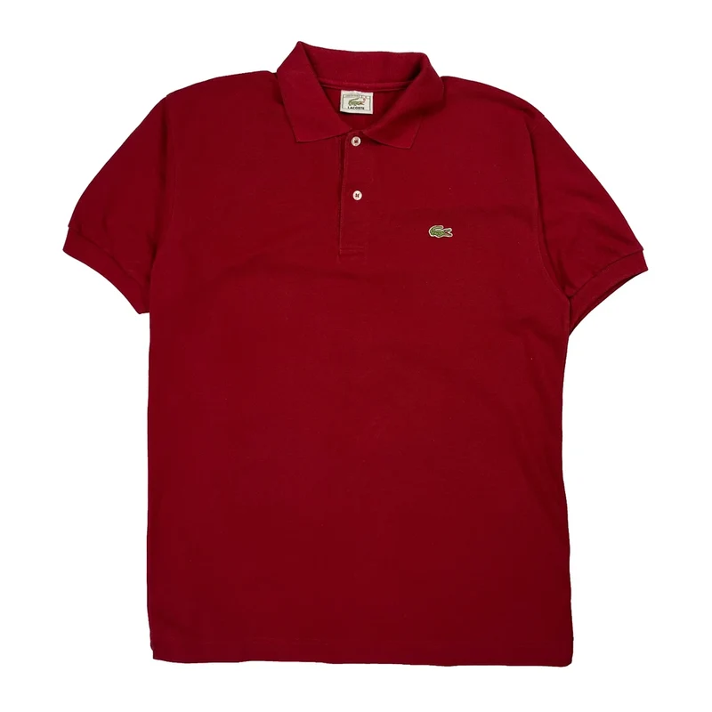 Lacoste Polo Shirt - XL Red Cotton