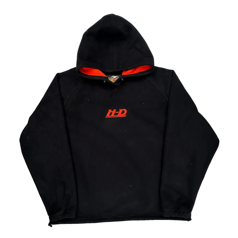 Harley Davidson Hoodie - XL Black Polyester