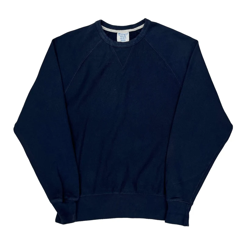 Reverse Weave Champion Sweatshirt - Medium Navy Cotton