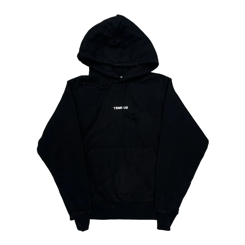 Reverse Weave Champion Nasdaq Listed Hoodie - Small Black Cotton