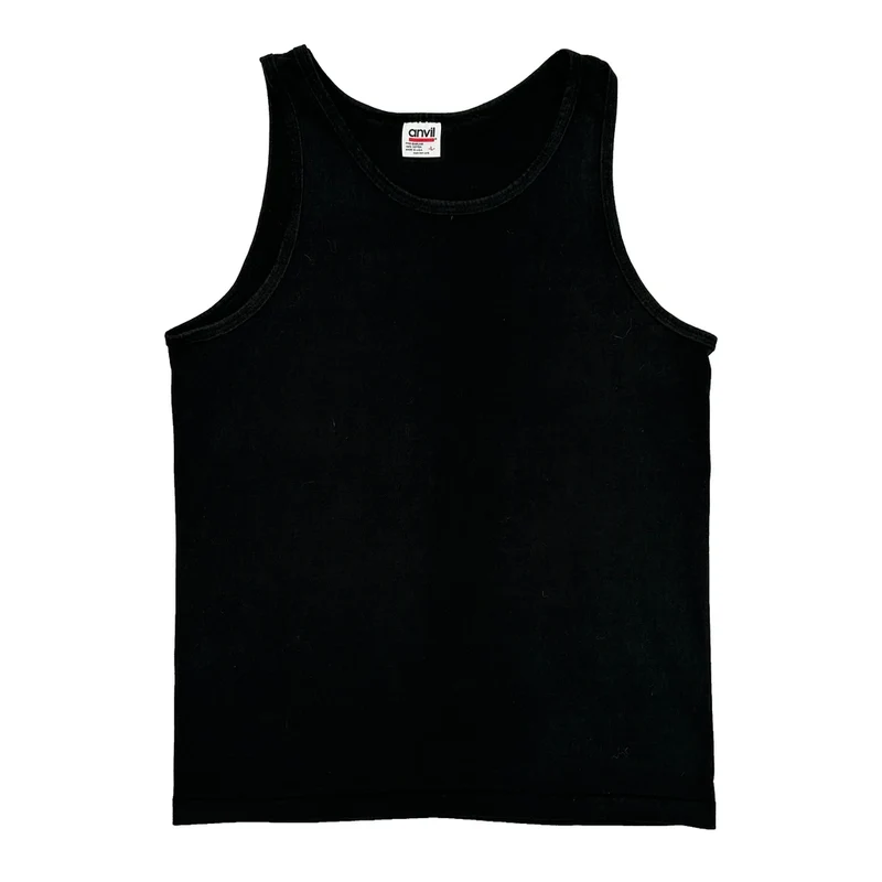 Halloween '92 Run Camp-Out Lahaina Maui Anvil Graphic Tank Top - Large Black Cotton