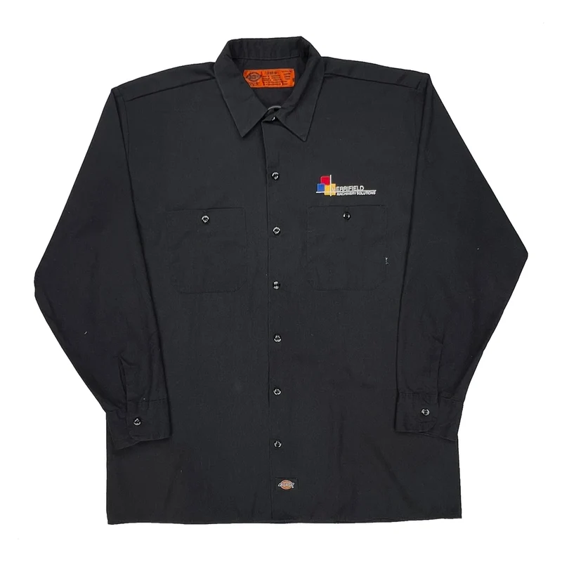 Dickies Shirt - Large Black Cotton