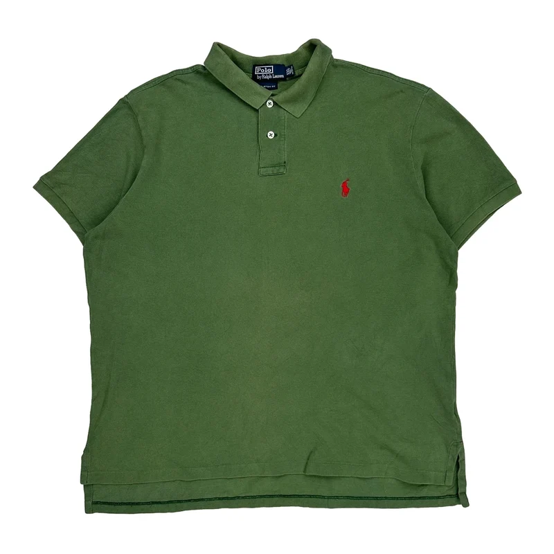 Polo By Ralph Lauren Polo Shirt - 2XL Green Cotton