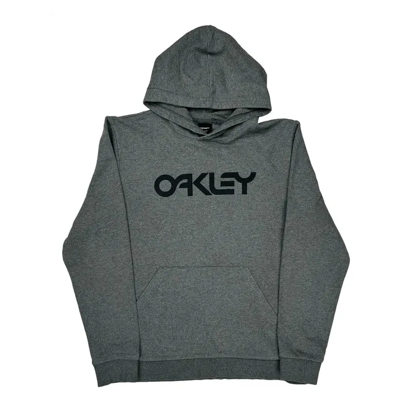 Oakley Hoodie - Large Grey Cotton Blend
