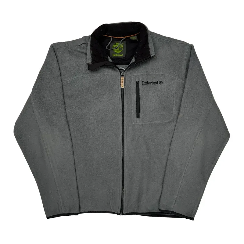 Timberland Fleece Jacket - Large Grey Polyester