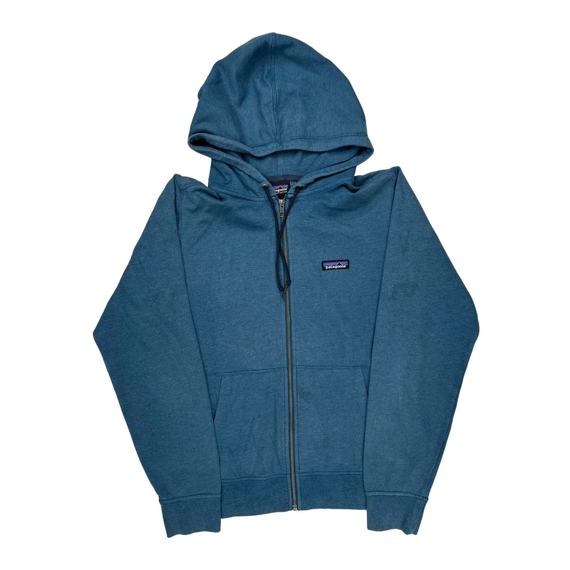 Patagonia Hoodie - Small Blue Cotton