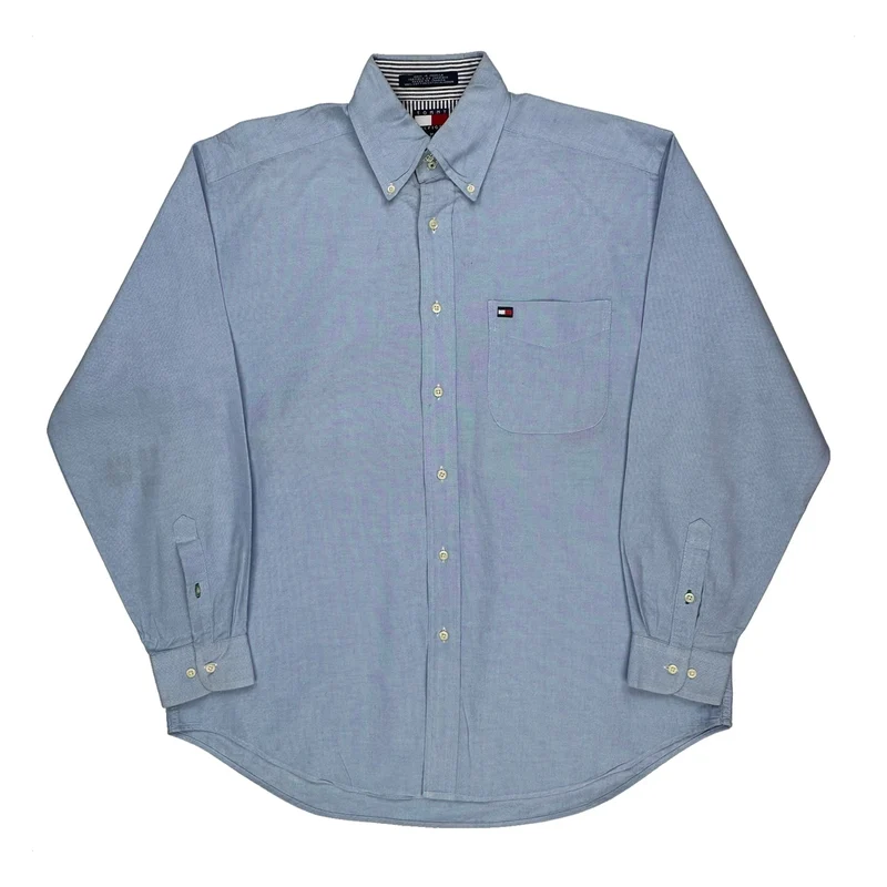Tommy Hilfiger Shirt - Medium Blue Cotton