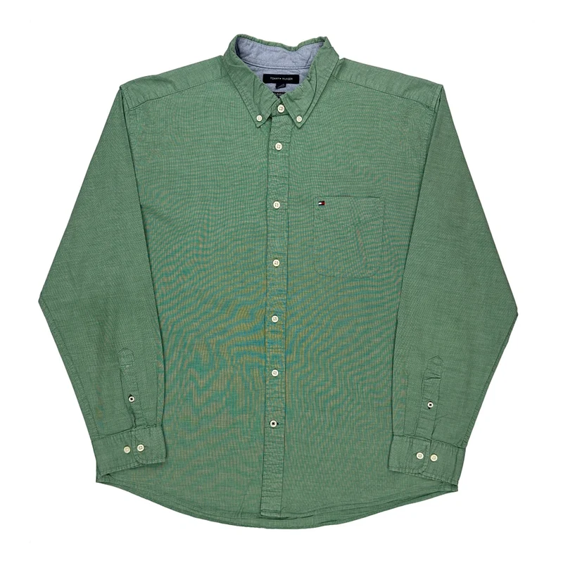 Tommy Hilfiger Shirt - XL Green Cotton