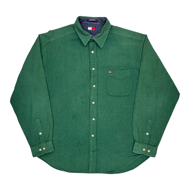 Tommy Hilfiger Shirt - XL Green Cotton