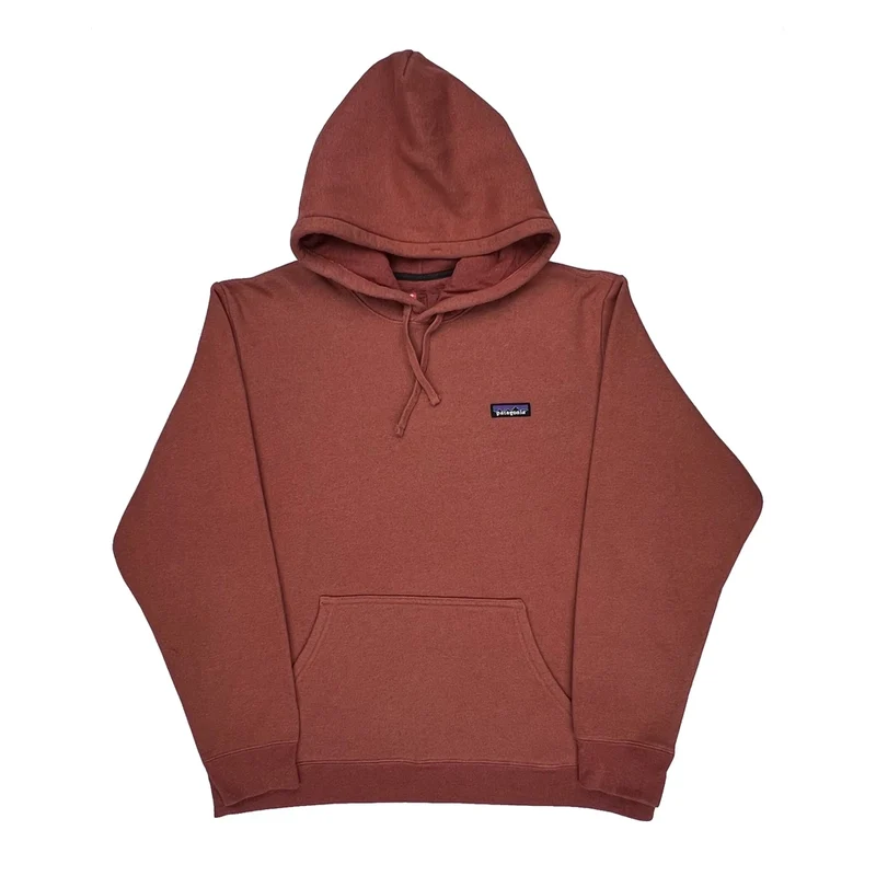 Patagonia Hoodie - Large Red Cotton Blend