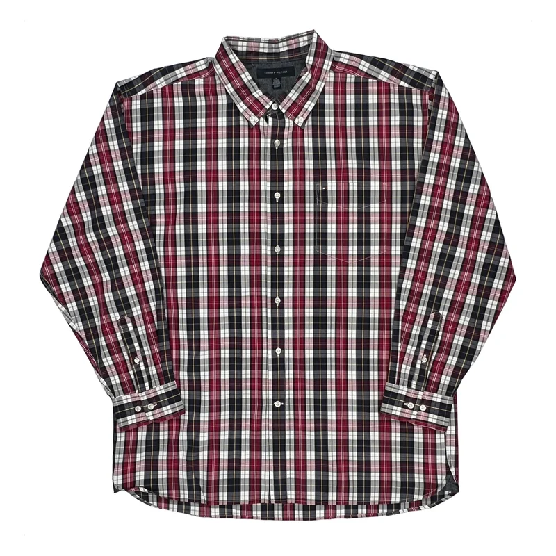 Tommy Hilfiger Checked Shirt - XL Multicoloured Cotton