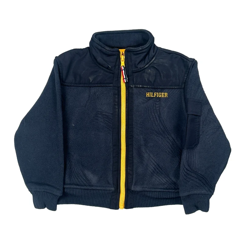 Age 4 Tommy Hilfiger Fleece Jacket - XS Blue Polyester