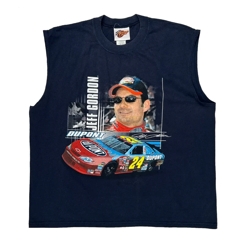 Nascar Winners Circle Graphic Tank Top - XL Navy Cotton