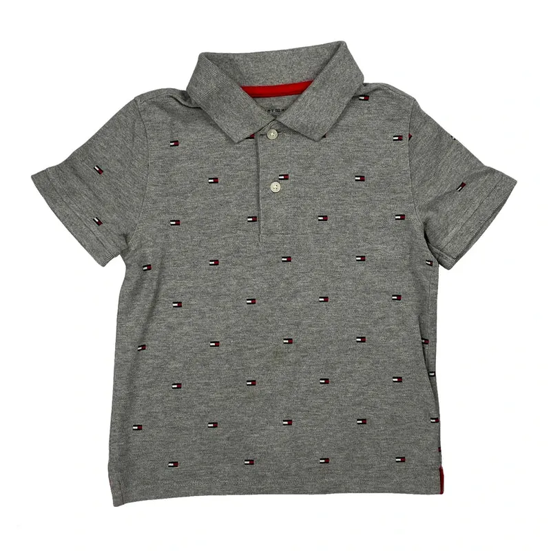 Age 4-5 Tommy Hilfiger Polo Shirt - XS Gray Cotton