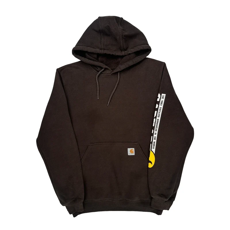 Established 1889 Carhartt Hoodie - Small Brown Cotton