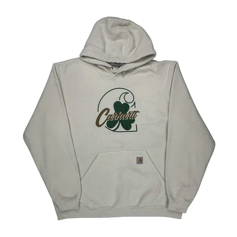 Carhartt Hoodie - XL Cream Cotton