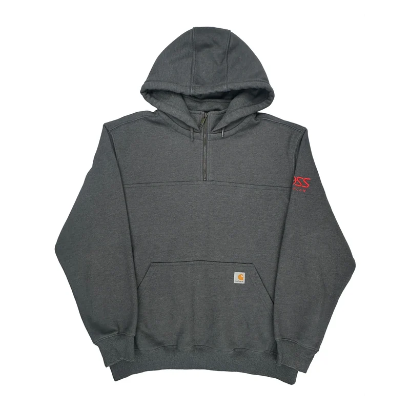 Rain Defender Carhartt Hoodie - XL Gray Cotton Blend