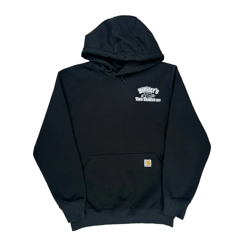 Tree Service Carhartt Hoodie - Medium Black Cotton Blend