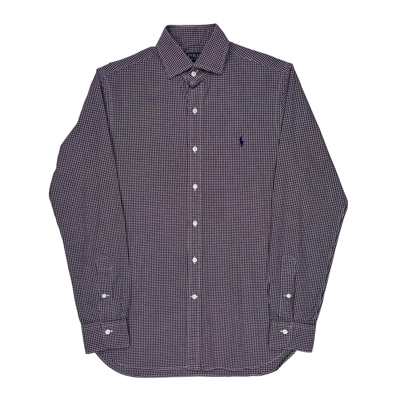 Polo By Ralph Lauren Checked Shirt - Medium Purple Cotton