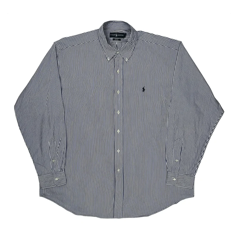 Blake Shirt Ralph Lauren Striped Shirt - XL Blue Cotton