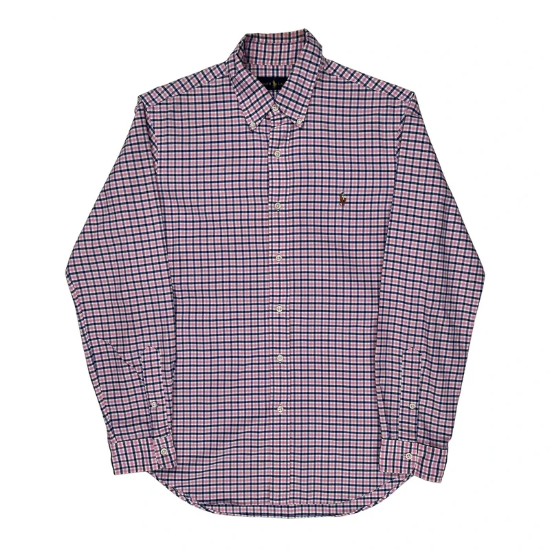 Ralph Lauren Checked Shirt - Medium Pink Cotton