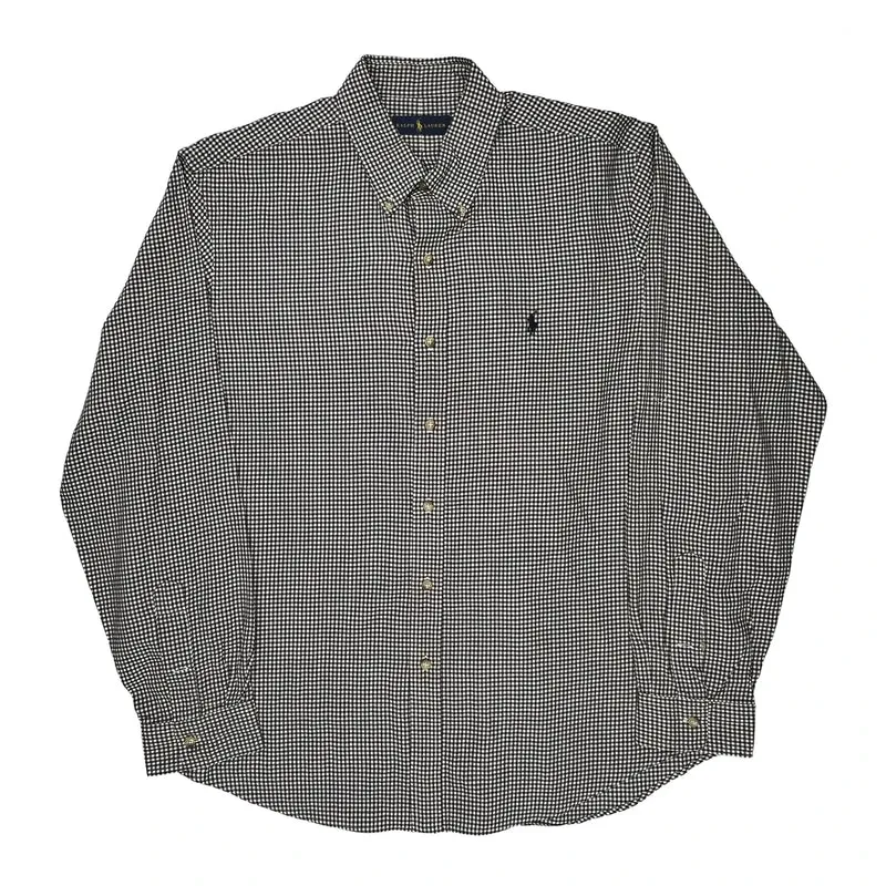 Ralph Lauren Checked Shirt - XL Black & White Cotton