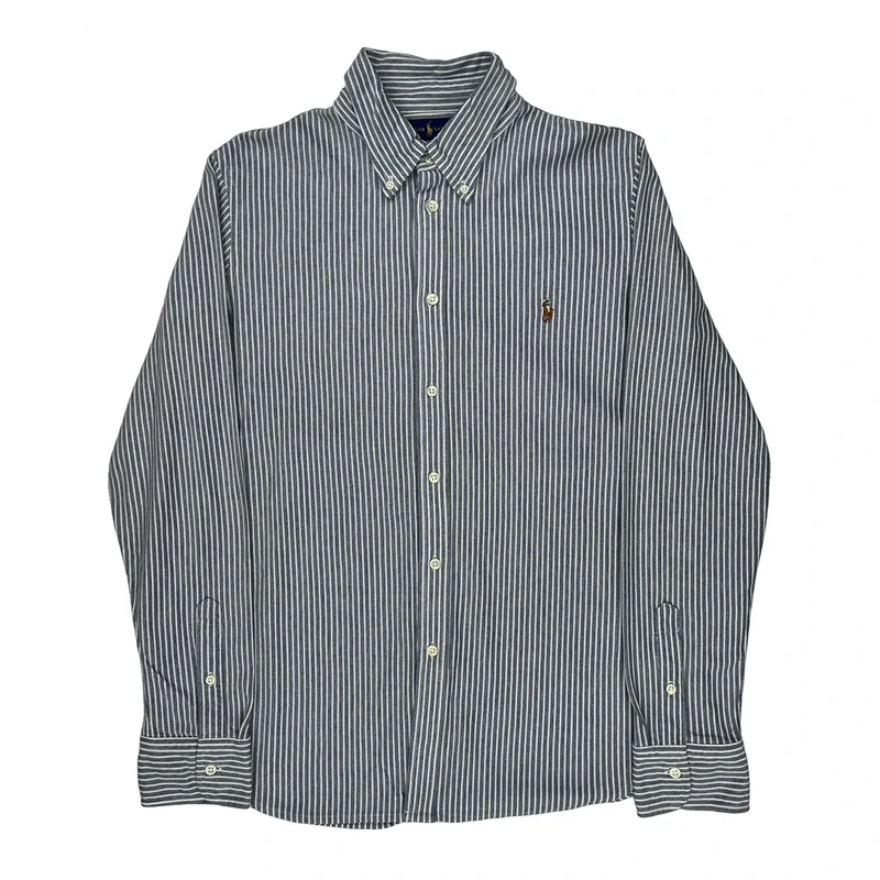 Ralph Lauren Striped Shirt - XL Blue Cotton