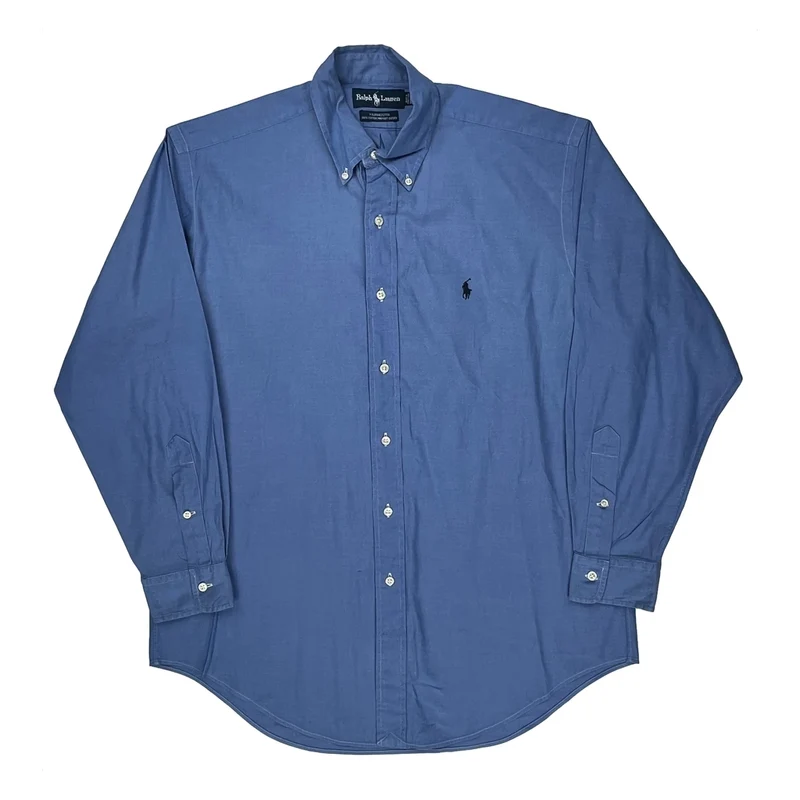 Yarmouth Ralph Lauren Shirt - Medium Blue Cotton