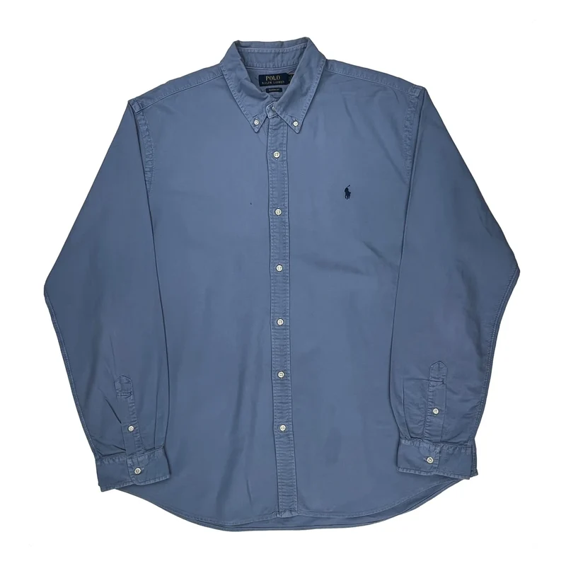Polo By Ralph Lauren Shirt - 2XL Blue Cotton