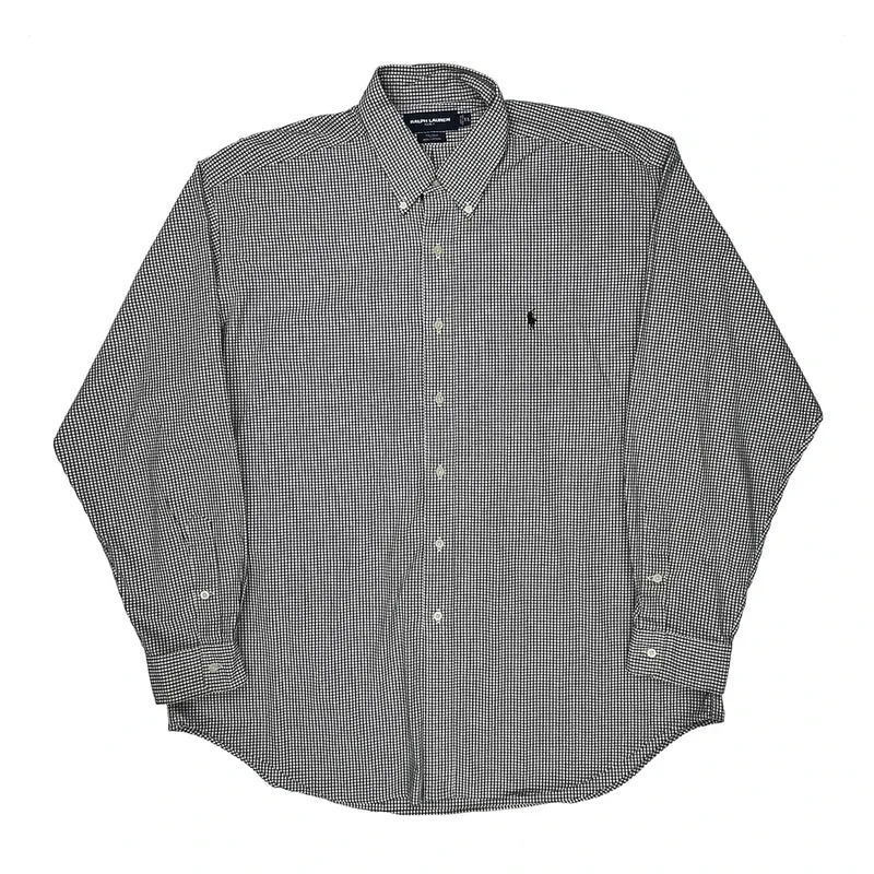 Ralph Lauren Checked Shirt - XL Black & White Cotton