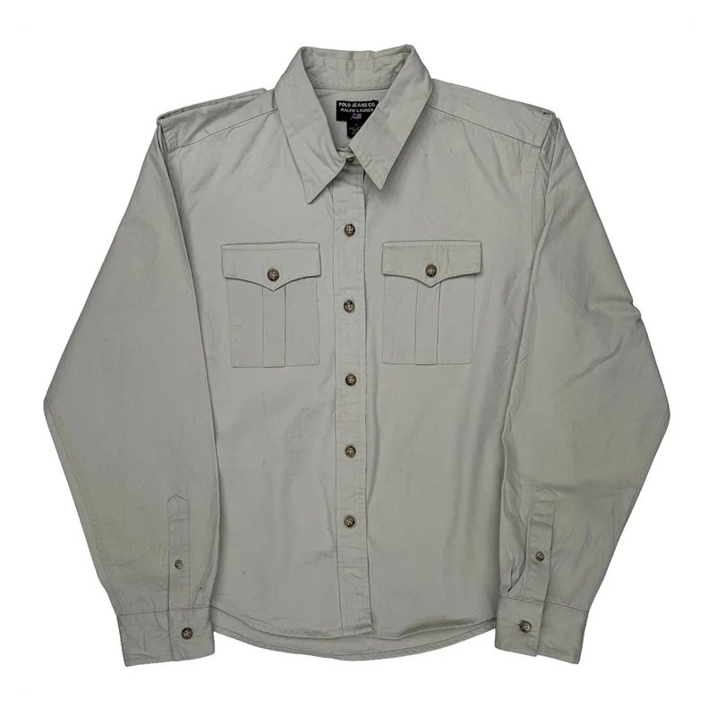 Ralph Lauren Work Shirt - Large Gray Cotton