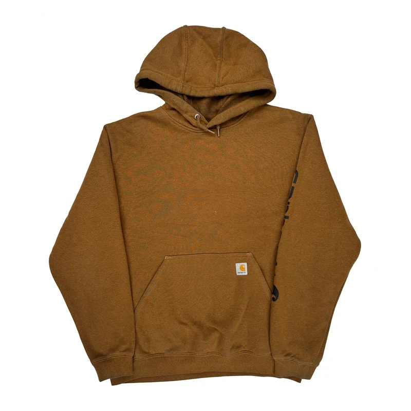 Original Fit Carhartt Hoodie - Large Brown Cotton Blend
