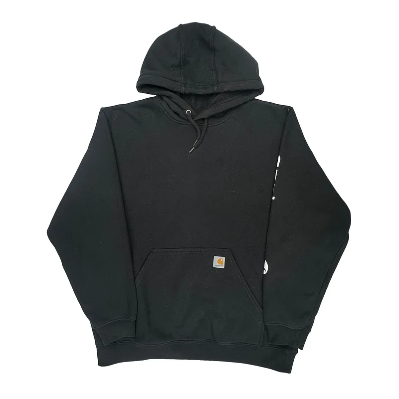 Carhartt Spellout Hoodie - XL Black Cotton