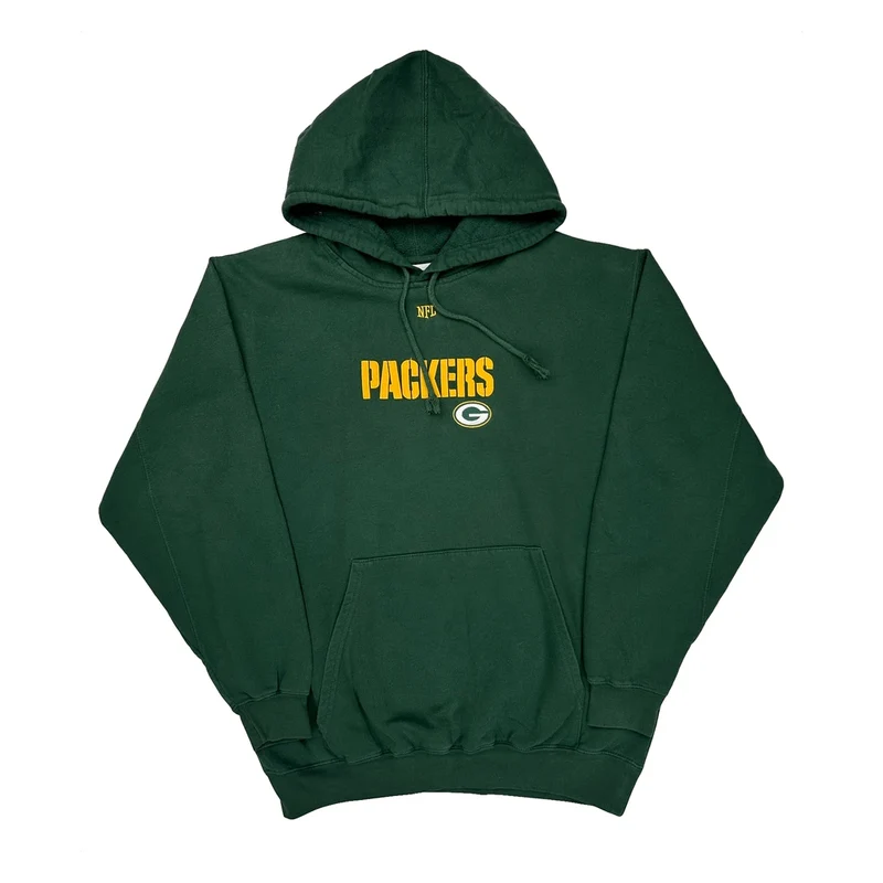 Packers Nfl Hoodie - Medium Green Cotton