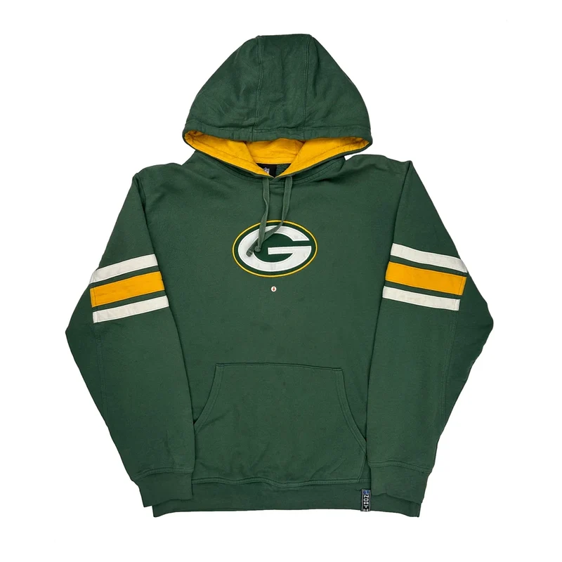 Green Bay Packers Nfl Football Hoodie - Large Green Cotton