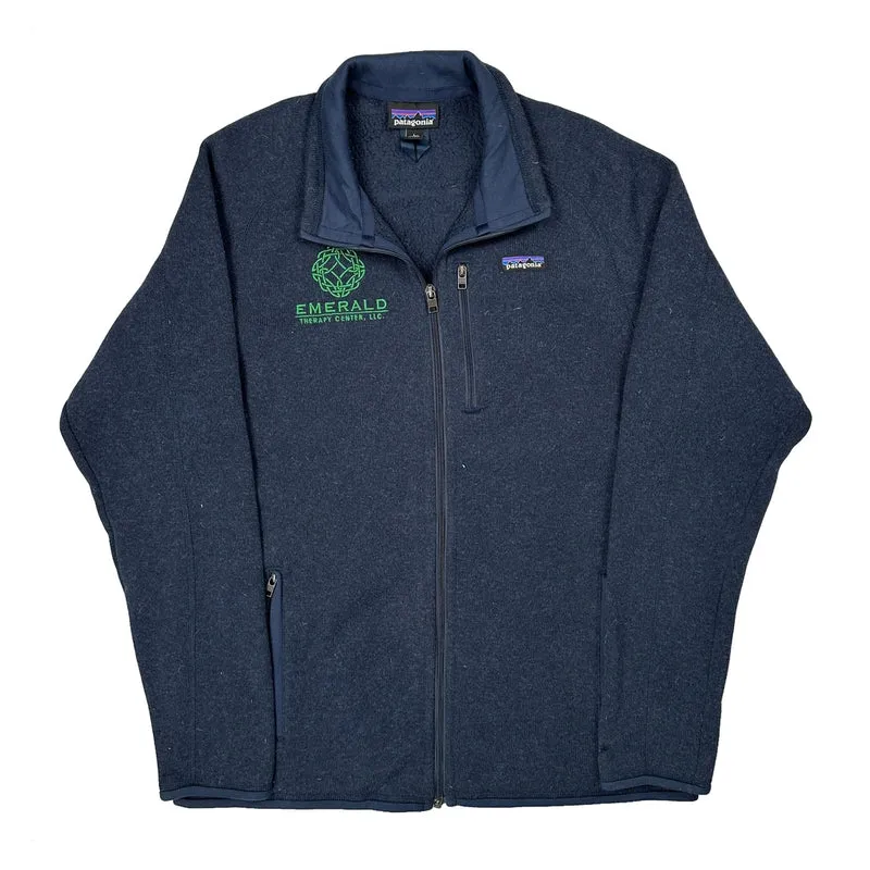 Emerald Therapy Center, Llc Patagonia Fleece Jacket - Large Blue Polyester