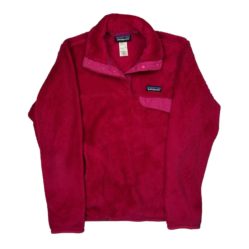 Patagonia Snap-T Fleece - Small Pink Polyester