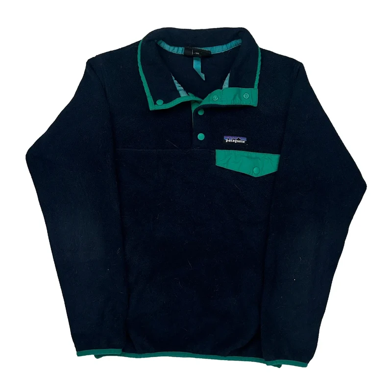Synchilla Patagonia T Snap Fleece - 2XS Navy Polyester