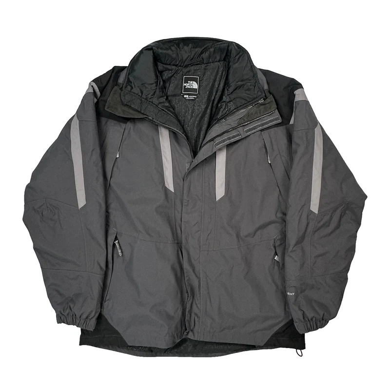 The North Face Ski Jacket - Large Gray Polyester