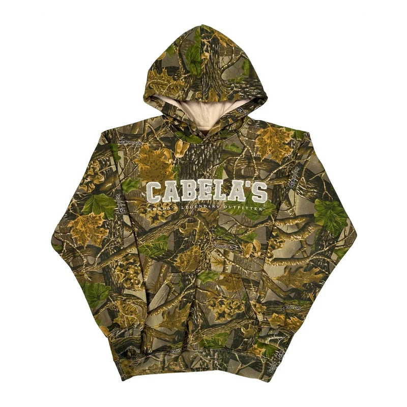 World'S Legendary Outfitter Cabelas Camo Hoodie - Small Camo Cotton