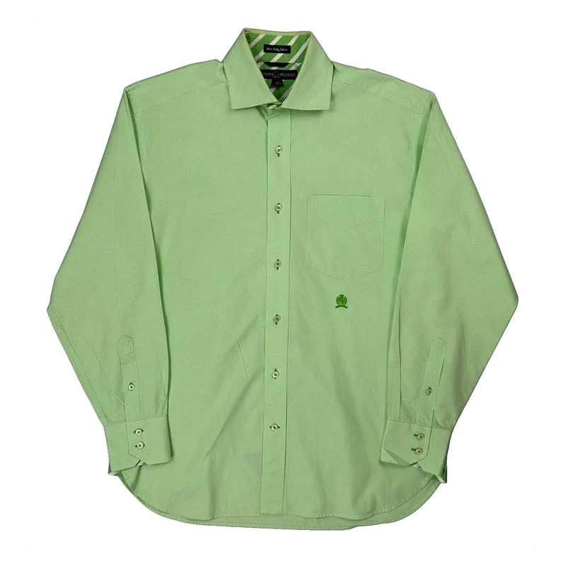 Tommy Hilfiger Shirt - Small Green Cotton