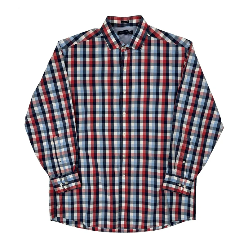 Tommy Hilfiger Checked Shirt - Large Multicoloured Cotton