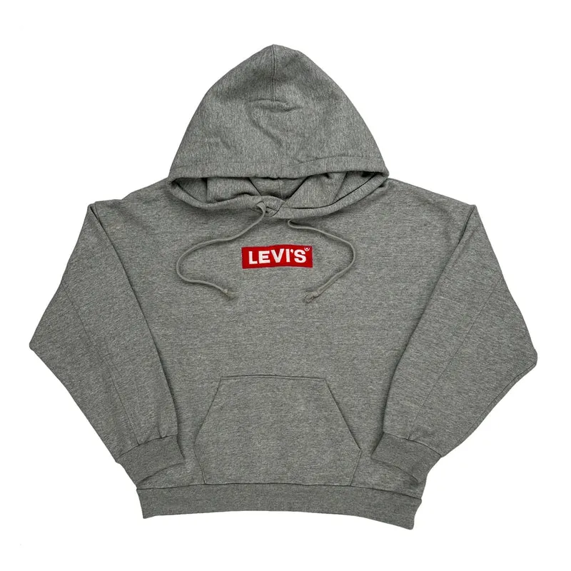 Levis Hoodie - Small Grey Cotton