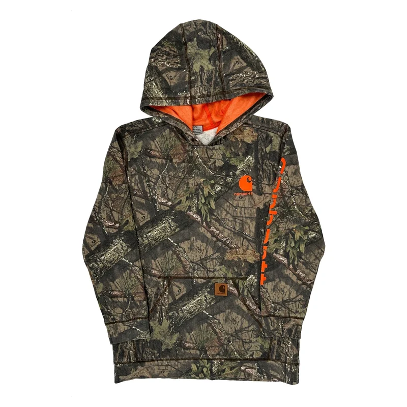Age 14-16 Carhartt Camo Hoodie - Large Camo Cotton Blend