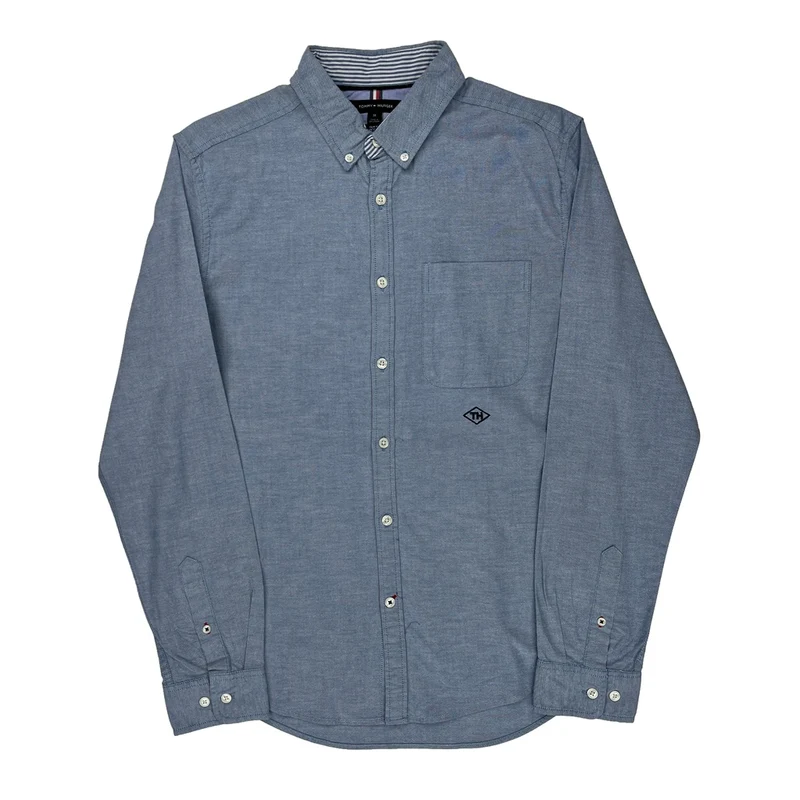 Tommy Hilfiger Slim Fit Shirt - Medium Blue Cotton