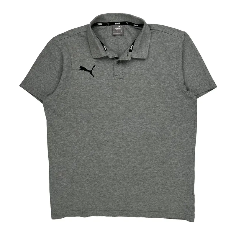 Puma Polo Shirt - Medium Grey Cotton