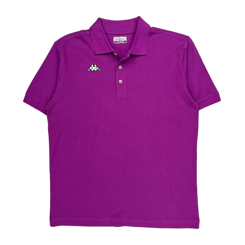 Kappa Polo Shirt - XL Purple Cotton