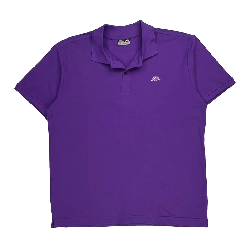 Kappa Polo Shirt - XL Purple Cotton