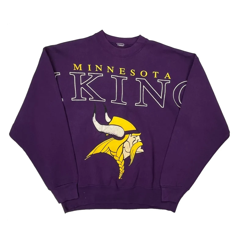 Minnesota Vikings Starter NFL Football Sweatshirt - Medium Purple Cotton